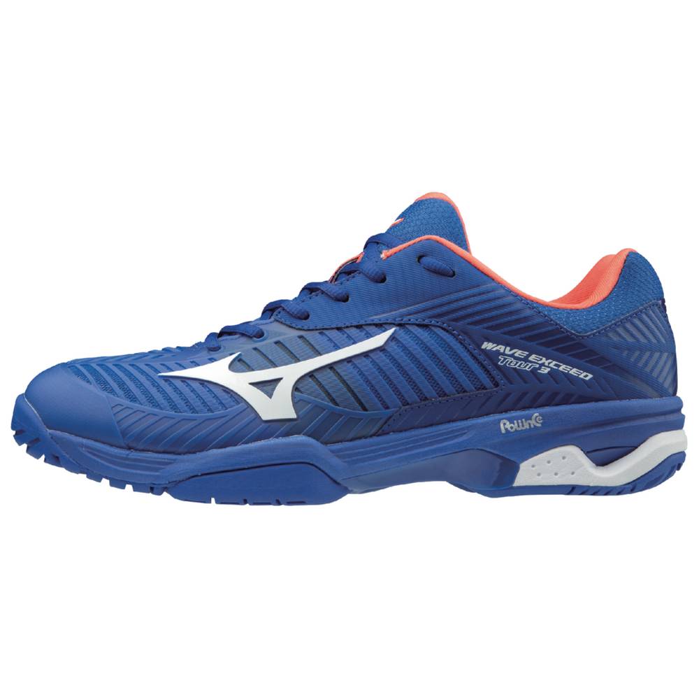 Scarpe Tennis Mizuno Wave Exceed Tour 3 AC Uomo - Blu - 13260-UZDR